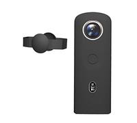 Fututech Étui de Protection en Silicone avec Couvercle d'Objectif pour Ricoh Theta SC2 360° Housse de Protection pour Caméra d'action Anti-Rayures Anti-Poussière Accessoires Pièce de Rechange (Noir)