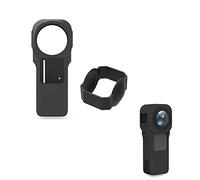 Fututech Étui de Protection en Silicone pour Insta360 One RS 1 inch 360 Edition Couvercle Housse pour Caméras d'action Anti-Rayures Accessoire Protective Cover (Noir)