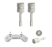 Fututech Joystick en Alliage d'Aluminium Etendu pour DJI Mini 3 Pro RC Joystick pour Télécommande Contrôleur Design Ergonomique Fonctionnement Précis Usinage CNC Accessoires Drone (Gris)