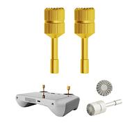 Fututech Joystick en Alliage d'Aluminium Etendu pour DJI Mini 3 Pro RC Joystick pour Télécommande Contrôleur Design Ergonomique Fonctionnement Précis Usinage CNC Accessoires Drone (Or)
