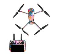 Fututech Kit Autocollants Décoratifs pour DJI Mavic3 Pro et DJI RC Pro Protecteurs pour Drones et Télécommandes Anti-Rayures Anti-Poussière Accessoires Sticker (Pink Cloud)
