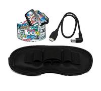 Fututech Kit Bandeau Sangles de Tête Réglable + Housse + Câble pour DJI FPV Casque Goggles V2 et Autres Marques de Lunettes VR Accessoire Drone (sangle+câble+étui)