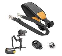 Fututech Kit Bandoulière Réglable + Base pour DJI RS4 Pro RS4 RS 3 Ceinture à Dégagement Rapide pour Stabilisateurs Accessoires