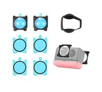 Fututech Kit Couvercle Étui à Lentilles pour Insta360 One R RS Sphere Protecteur Etui Rigide Revêtement Multicouche Anti-Rayures Accessoire Caméra d'action
