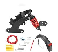 Fututech Kit Suspension Arrière Scooter Electrique pour Xiaomi Pro Pro2 Amortisseur Garde-boue Feu Arrière Accessoires Trottinettes Modification (Rouge Pour Pro Pro2)