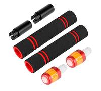 Fututech LED Voyant d'Avertissement Etanche et Guidon d'Extension pour Xiaomi M365 Pro Pro2 1S Mi3 pour Segway Ninebot ES1 2 3 4 5 E22 E25 Clignotant Trottinette Scooter Electrique (B/Rouge/Orange)