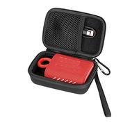 Fututech Sac de Rangement Rigide pour JBL GO4 Go3 Etui de Transport Housse de Protection pour Haut-Parleur Bluetooth Mallette Anti-Déformation Anti-Rayure (Doubldure Noir)