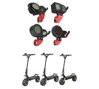 Fututech Support de Tableau de Bord en Alliage d'Aluminium pour Dualtron/Speedway/Futecher Pièces de Rechange Antirouille Durable Léger Accessoire Scooter Electrique (Rouge)