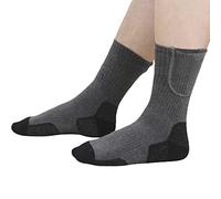 FUUBAMB00 Chaussettes Chauffantes Électriques 4500 MAh Chaussettes Chauffantes Rechargeables Réglables à 3 Niveaux Hiver Chaussette de Ski de Sport Thermique en Plein Air,Gray