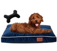 FUUFEE Matelas pour Chien S 65 x 40 cm - Panier Chien Dehoussable Lavable - Coussin Chien Dehoussable - Petit Lit pour Chien - Idéal Tapis pour Chien I Chats - Bleu Océan