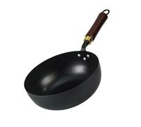 FUUGlan 24cm Smooth Finishes Nonstick Cast Iron Wok For Stir Frying Braising And Simmering With Even Heat Distribution Quick Cooking Home Kitchens Wok