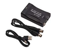 FUUGlan Adaptateur péritel vers RF vidéo 67,25 MHz/61,25 MHz convertisseur léger portable
