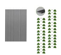 FUUGlan Arceaux de jardin pour lits surélevés, serres, tunnels de jardin, arceaux amovibles pour couverture de rangée, filet à oiseaux, couverture de rangée, tunnel de plantation, supports de jardin