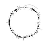 FUUGlan Collier ras du cou unisexe avec clous en alliage d'acier au carbone pour un style unique et décontracté