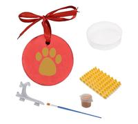 FUUGlan Ensemble de décorations avec empreintes de pattes d'animaux de compagnie comprenant un présentoir décoratif pour souvenirs uniques à faire soi-même
