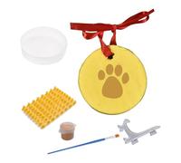 FUUGlan Ensemble de décorations avec empreintes de pattes d'animaux de compagnie comprenant un présentoir décoratif pour souvenirs uniques à faire soi-même