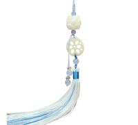 FUUGlan Pendentifs chinois avec pampilles style rétro avec imitation lotus et jades pour les fêtes
