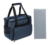 FUUGlan Sac de transport pour machine à coudre avec bandoulière amovible, bleu
