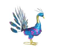 FUUGlan Sculptures décoratives exquises en métal pour oiseaux sur pied, figurines attrayantes pour la maison, l'extérieur, le jardin, l'étang, sculpture en métal