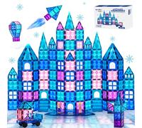FUUHOMDY Ensemble de Blocs et Briques Magnétiques de Construction,3D Magnetic Tiles 52PCS,Montessori Jeux Aimants Magnetique,Jouet Fille 2 3 4 5 6 Ans,Jeux d'apprentissage de STEM 3 4 5 6 7 Ans