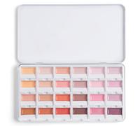 Fuumuui Lot de 24 peintures aquarelles couvrantes pour peinture de portrait, tons de peau réalistes et illustrations, boîte aquarelle avec palette de mélange pour artistes et peintres amateurs