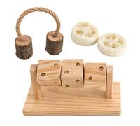 Fuuxtci À Mâcher pour Hamster | Accessoires D'Enrichissement Et De Fouille pour Animaux | Puzzle Dentition Lapin | pour Cage D'Intérieur Maison Salon Caisse Gerbille Lapin Nain Hérisson Furet Souris