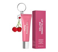 Fuuxtci Baume Au Beurre Pour Lèvres,Nourrissant Avec Porte-Clés Teinté 10ml,Brillant À Lèvres Hydratant Pour Femmes - Pour Filles Copine Épouse Quotidien Voyage Été Hiver Anniversaire