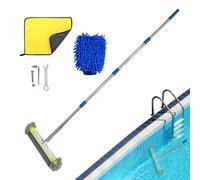 Fuuxtci Brosse Balai pour Piscine,Tête Ronde nettoyante Robuste pour Un Nettoyage - Brosse à algues de Piscine à Manche Long | pour, sols, terrasses, spas, Bains à remous, salles de Bain, extérieur