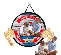 Fuuxtci Jeu de Lancer de Hache, Ensemble de Lancer de Hache - Ensemble de cibles de Lancer de Hache avec Hache en Mousse | Grande Cible avec Deux haches, activité Amusante pour Adultes et pour Le