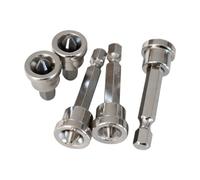 Fuuxtci Lot de 5 de tournevis magnétiques, tournevis électrique, forets de positionnement pour de plâtre, pour construction, véhicules, métal, bois, meubles