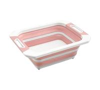 Fuuxtci Planche à découper pour utilisation en camping - Bol à vaisselle et boîte de rangement multifonction - Planche à découper pour évier de camping - Pour fruits, barbecue, pique-nique, fête