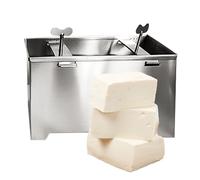 Fuuxtci Presse manuelle en acier inoxydable - Moule à presser pour la cuisine - Pour produits de soja, fromage végétarien, préparation des aliments maison