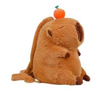 Fuuxtci sac à dos Capybara,adorable sac à dos Capybara | Sac à dos pour animaux mignons, cartable pour - Sacs d'école de grande capacité, boîte à mouchoirs, jouet en peluche Capybara pour garçons