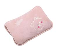 Fuuxtci Sac à eau chaude électrique rechargeable - Chauffe-Mains Électrique Pour Les Temps Froids D'Hiver,Bouteille D'Eau Chaude Avec Couverture En Peluche,Pour La Maison, Le Bureau, L'École, En