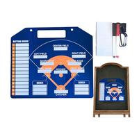 Fuuxtci Tableau magnétique effaçable à sec - Tableau de baseball double face - Pour débutants et professionnels - Aire de jeux - Tournoi