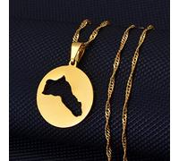 FUWIND Collier Pendentif Bijoux Colliers pendentifs Ronds du Kurdistan pour Femmes, Bijoux Noirs/kurdes Noël Date d'anniversaire Cadeau