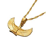 FUWIND Collier Pendentif Bijoux Déesse égyptienne CollierChaînes Ailes Bib Wicca Bijoux Païens Egypte Noël Date d'anniversaire Cadeau