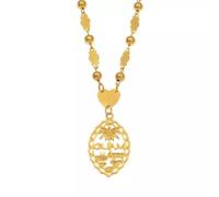 FUWIND Collier Pendentif Bijoux Guam Pendentif avec Boule Perles Colliers pour Femmes Filles Couleur Or Mariana Guam Bijoux Noël Date d'anniversaire Cadeau
