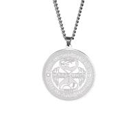 FUWIND Collier Pendentif Bijoux Punk Carpe Diem Memento Vivere sablier Collier pour Hommes Squelette Aile étoile Colliers Bijoux de Mode Anniversaire la fête Cadeau