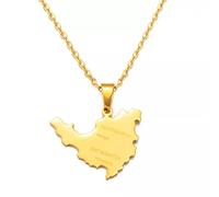 FUWIND Collier Pendentif Bijoux Sint Maarten et Saint-MartinIsland Pendentif Colliers pour Femme Homme Saint-Martin SXM Bijoux Noël Date d'anniversaire Cadeau