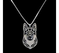 FUWIND Collier Pendentif joaillerie Bijoux Chien Pet Pendentif Colliers Bijoux Amoureux Berger Allemand Colliers Chien Noël Anniversaire Parti Cadeau