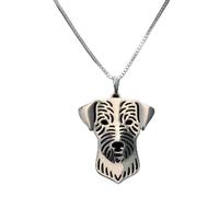 FUWIND Collier Pendentif joaillerie Bijoux Pet Pendentif Colliers Jack Russell Terrier pour Femmes Noël Anniversaire Parti Cadeau