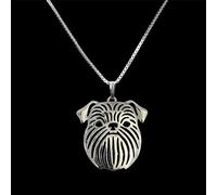 FUWIND Collier Pendentif joaillerie Colliers Chiens Amoureux Bijoux Bruxelles Griffon Pendentif Colliers Noël Anniversaire Parti Cadeau