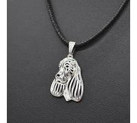 FUWIND Collier Pendentif joaillerie Colliers pendentifs pour Chiens de Compagnie féminins Colliers d’épagneul Springer Anglais Noël Anniversaire Parti Cadeau