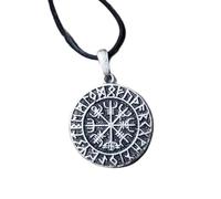 FUWIND Collier Pendentif joaillerie Pendentif Nordique Symbole de la Boussole runique Noël Anniversaire Parti Cadeau