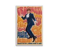 FUWKKZM Austin Powers International Man of Mystery Poster de film classique décoratif sur toile pour salon, chambre à coucher, sans cadre, 50 x 75 cm