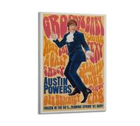 FUWKKZM Austin Powers International Man of Mystery Poster de film classique décoratif sur toile pour salon, chambre à coucher, 40 x 60 cm