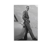 FUWKKZM Poster de film vintage 007 James Bond - Sean Connery - Décoration murale sur toile pour salon, chambre à coucher - 50 x 75 cm