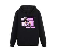 fuwo Hooded Aphmau Gaming Love Art Long Sleeve Sweatshirts Black S