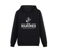 fuwo Hooded Raw'S Us Marines Since 1775 Marine Corps Long Sleeve Sweatshirts Black S